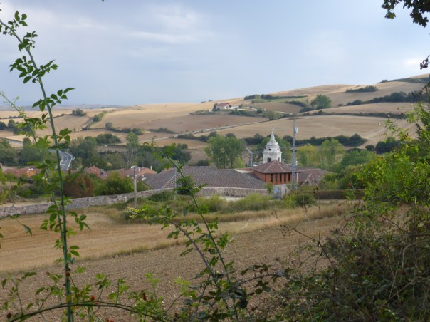Pastoral scene as we depart Villafranca Montas de Oca ( translation - 'the geese mountains) 900 year old church, almost as old as we felt climbing the 1000 feet after leaving