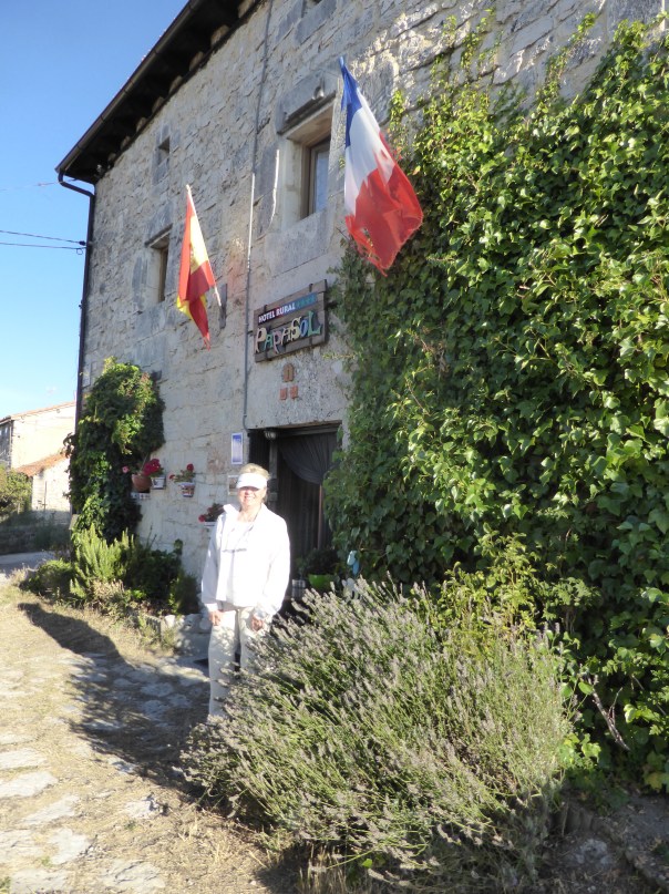 Our funny little hotel in  Atapuerca, population 202.Most houses have to be 2-300 years old.