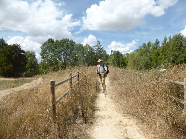 Walking a 4 -6 km long path through a nature conserve bordering Burgos which has a population of 200,000