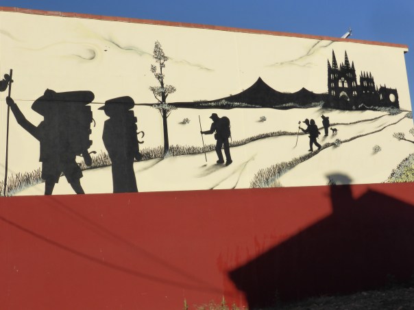 Mural on the wall next to our hotel. Pretty accurate depiction