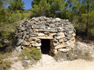 A pilgrims shelter, we have seen these in long stretches between any areas of habitation