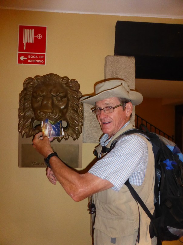 For all the Grandchildren - we are always sending you postcards even if we have to risk being bitten by a lion!