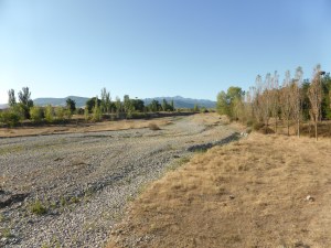 Rio Aja - should be full of water but we are experiencing a serious drought - we have not seen rain in 17 hot days