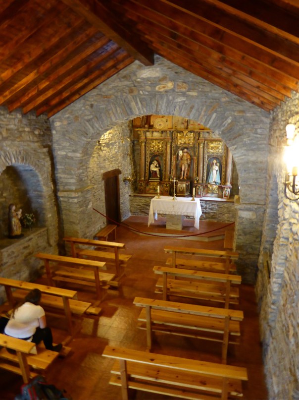 Inside that little nondescript chapel by the road are all the relics and treasures of the church - no guards, no cameras, no attendant. We like to think that they are protected by the spirit of the Camino. 