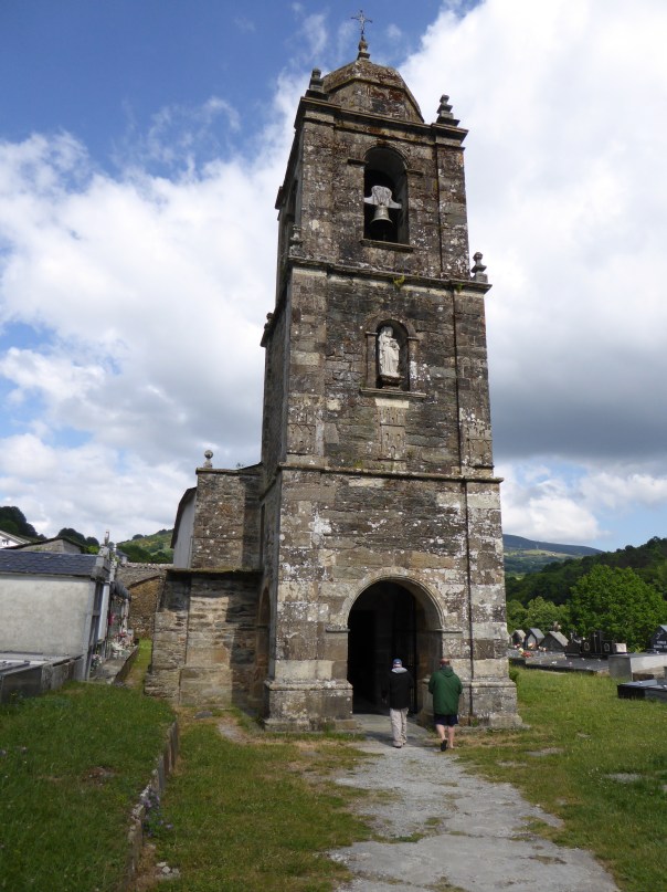 The Triacastela Chapel, originally built about the time of Columbus. There is a Pilgrim's mass held there every evening. We attended along with young and old, from every corner of the earth. 