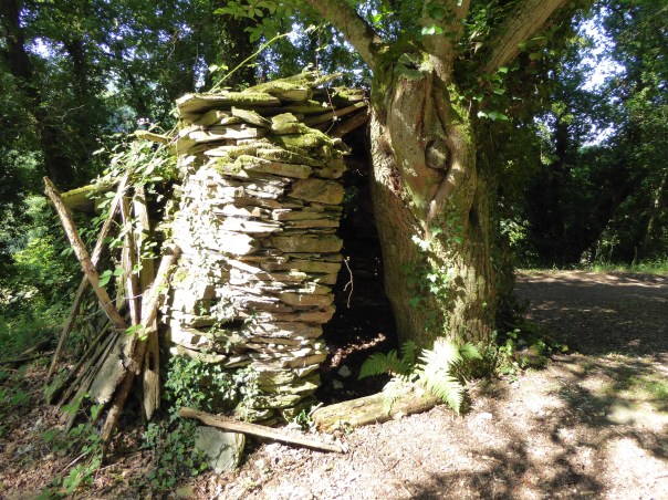 Every once in awhile there are shelters, especially along deserted trails. We have spoken to fellow pilgrims who have been so grateful for finding one. Here is one of the more primitive ones we have seen!