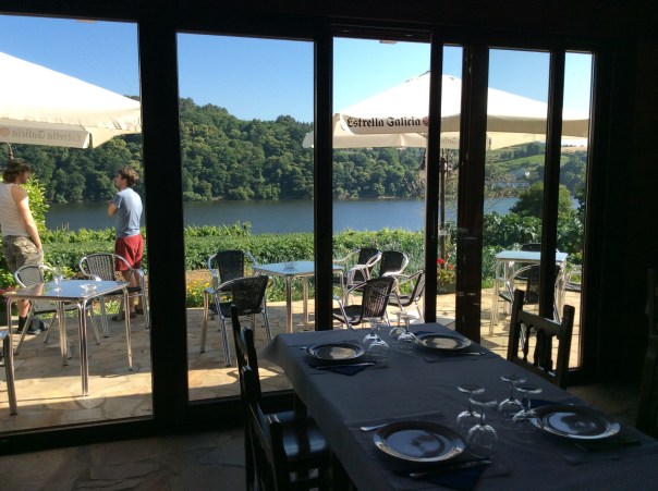 The view from the dining room - that's the lake formed by the dam that flooded the valley with over 25 feet of water.
