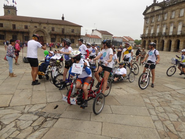 As I tried to get the right angle for this picture I was overwhelmed by emotions.  These are real pilgrims. They have overcome adversity, they have struggled, some I am certain with every ounce of strength they have.  Just like the thousands before them, they have learned the meaning of being a Camino Pilgrim.
