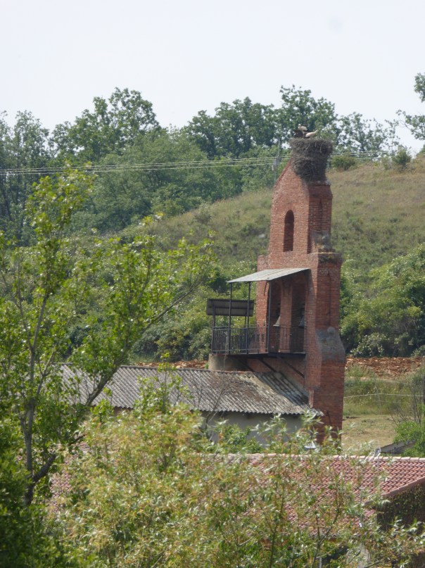 Looking almost like a western movie prop, here the facade of an ancient church has been restored and kept with a new building behind.