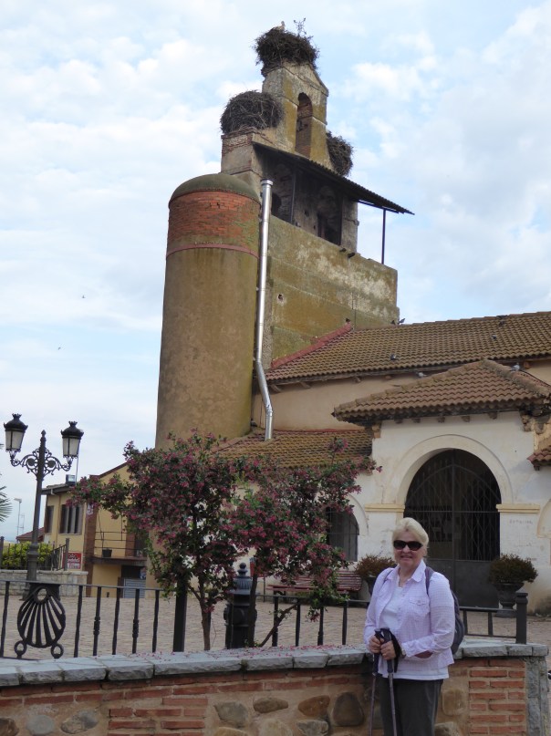 And across the street - more storks!