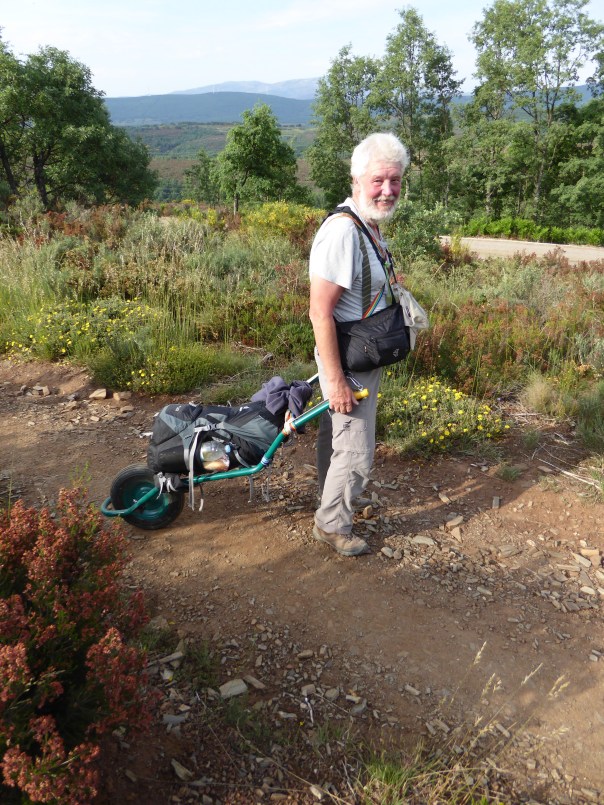 A Camino inspiration, home made cart, bandaged led and a whole lot of determination. 